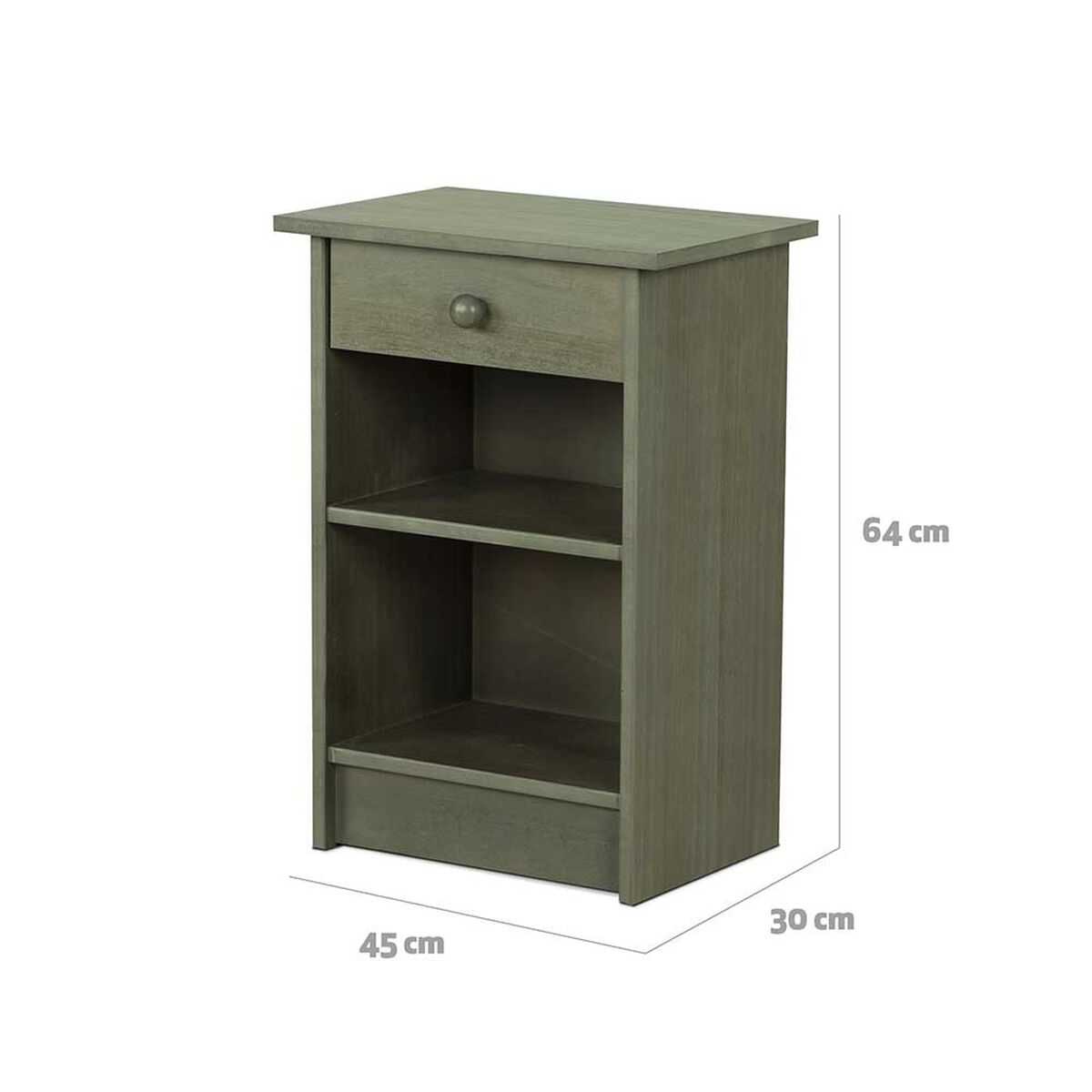Velador CIC Dublin 1 Cajón Olivo