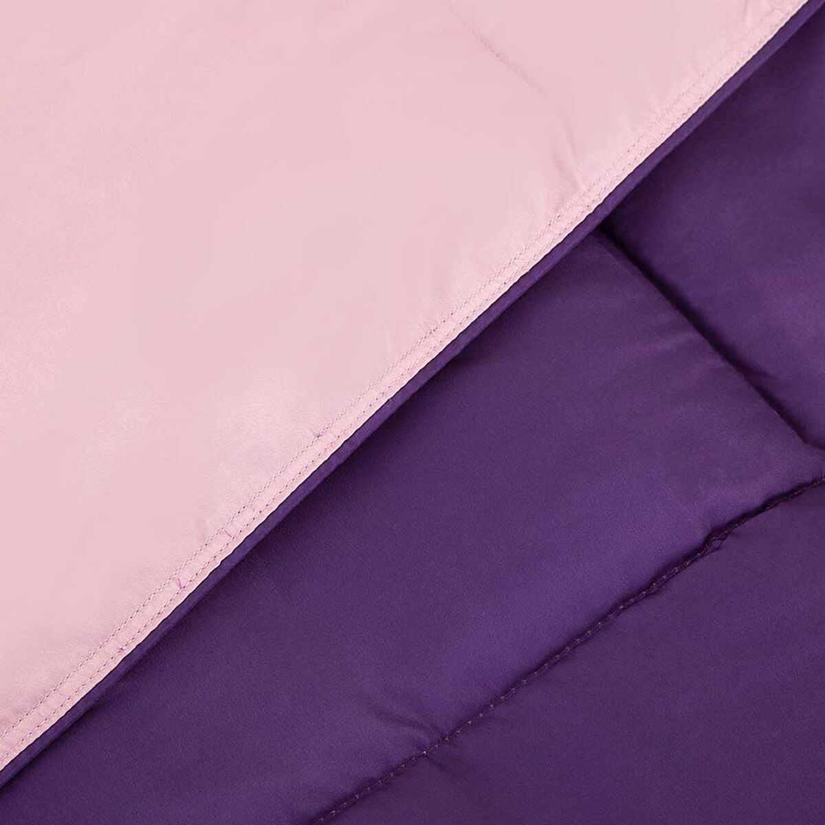 Plumón Bicolor Casanova 1,5 Plazas Mora Rosa