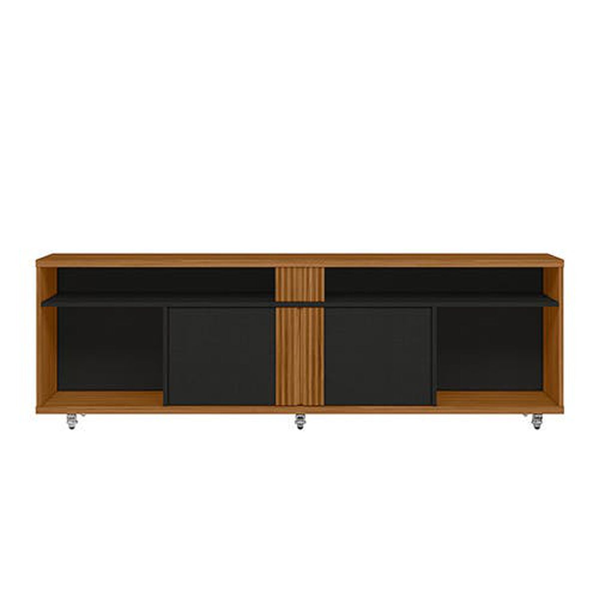 Rack TV Home Mobili Casen Hasta 70" Freijo Negro