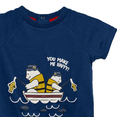 Imagen 2 del producto Polera Manga Corta Chess Baby Azul, Celeste