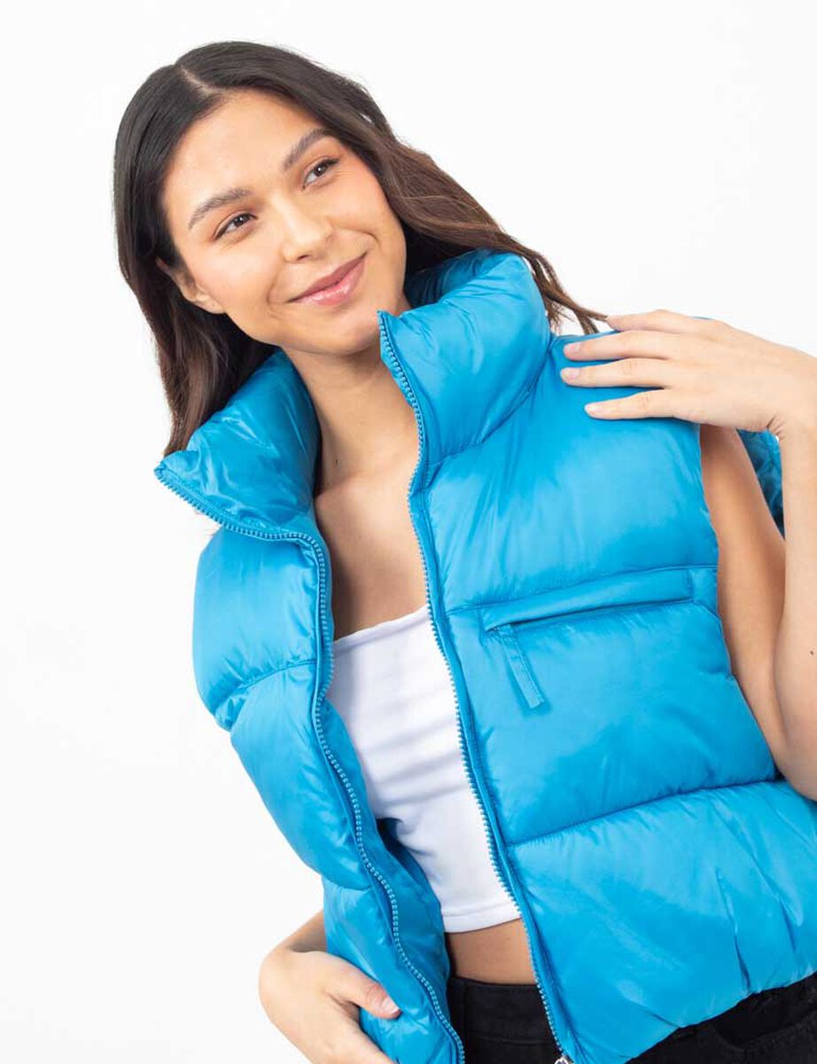 Parka Puffer Sin Mangas Mujer Icono