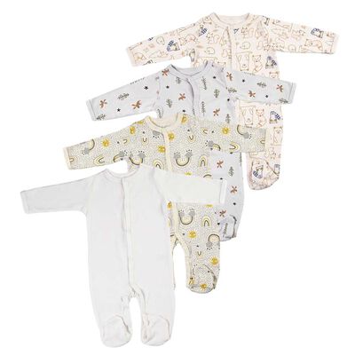 Pijama x4 unisex 6-9M Bebesit