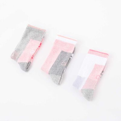 Pack 3 Calcetas de Algodón Rosado Mujer Calvin Klein