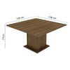 Juego de Comedor Vekkahome Clarice Morello 8 Sillas Café
