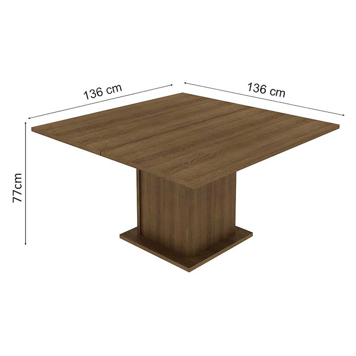 Juego de Comedor Vekkahome Clarice Morello 8 Sillas Café
