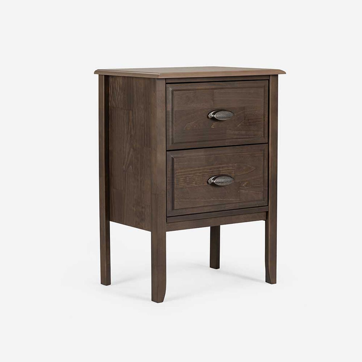 Cama Europea Rosen Base Dividida 2 Plazas Anna + Respaldo + 2 Veladores