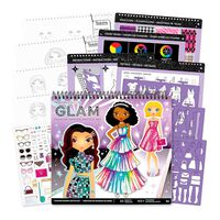 Set Diseña con Stickers Glam Fashion Angels