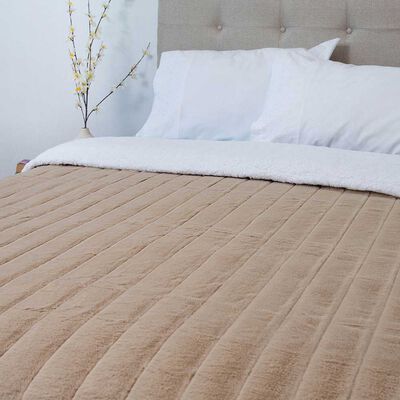 Imagen 2 del producto Frazada Poliéster Doral 2 Plazas Deluxe Beige