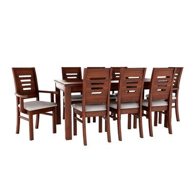Juego de Comedor Muebles Hema Roma 6 Sillas 2 Sitiales Nogal