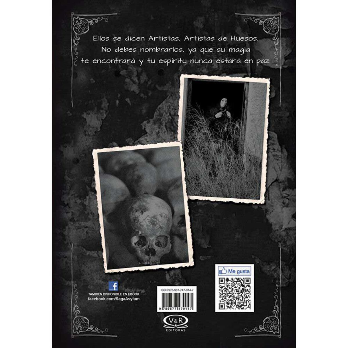 Libro Los Artistas de Huesos Madeleine Roux Editorial V&R