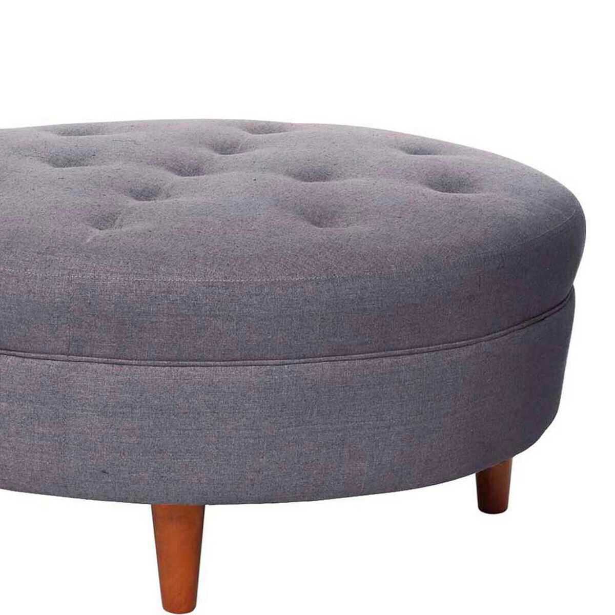 Pouf Latam Home Paris Lino Gris Oscuro
