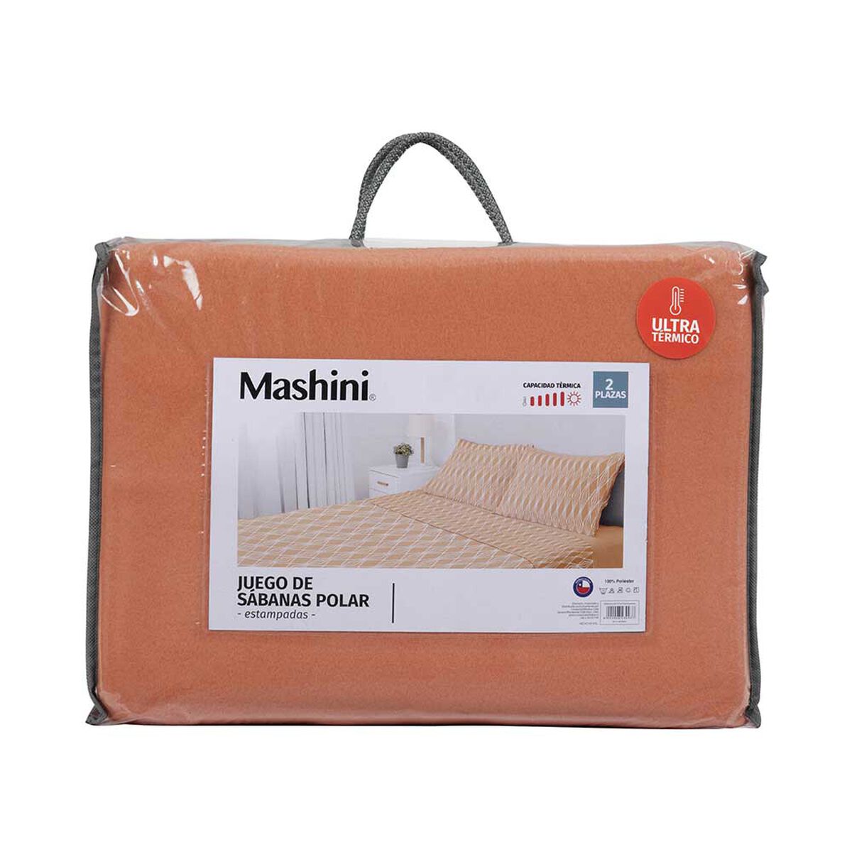 Juego de Sábanas Polar Estamapado Mashini 1,5 Plazas Guadalajara
