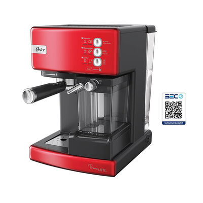 Imagen 2 del producto Cafetera de Espresso Oster Roja PrimaLatte 1,2 lts.