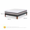 Combo Cama Europea CIC 2 Plazas Balance + C&oacute;moda Casanova Charlotte Nogal 8 Cajones
