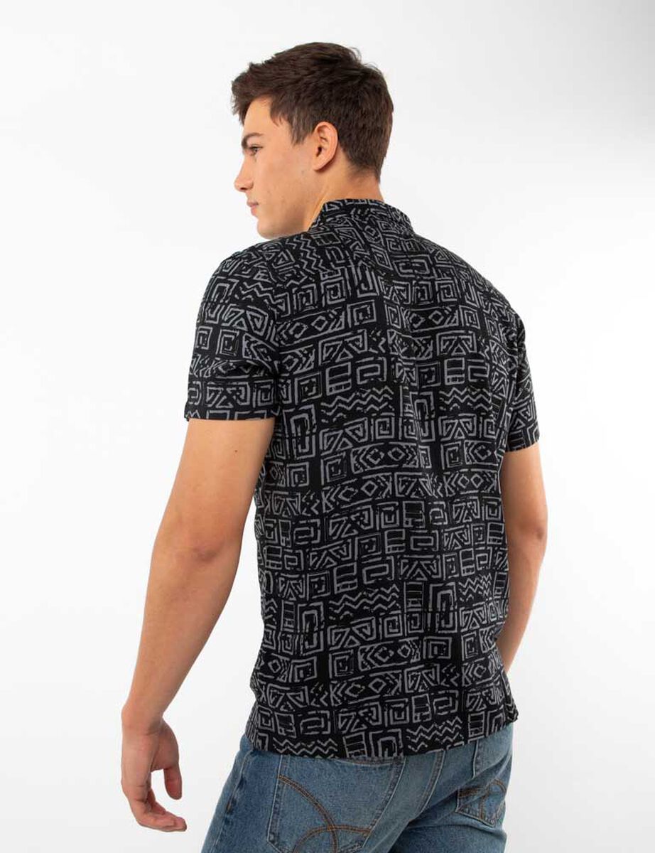 Camisa Estampada Manga Corta Hombre Fiorucci