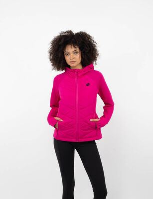 Imagen 1 del producto Chaqueta Deportiva Mujer Lotto Fucsia, Negro