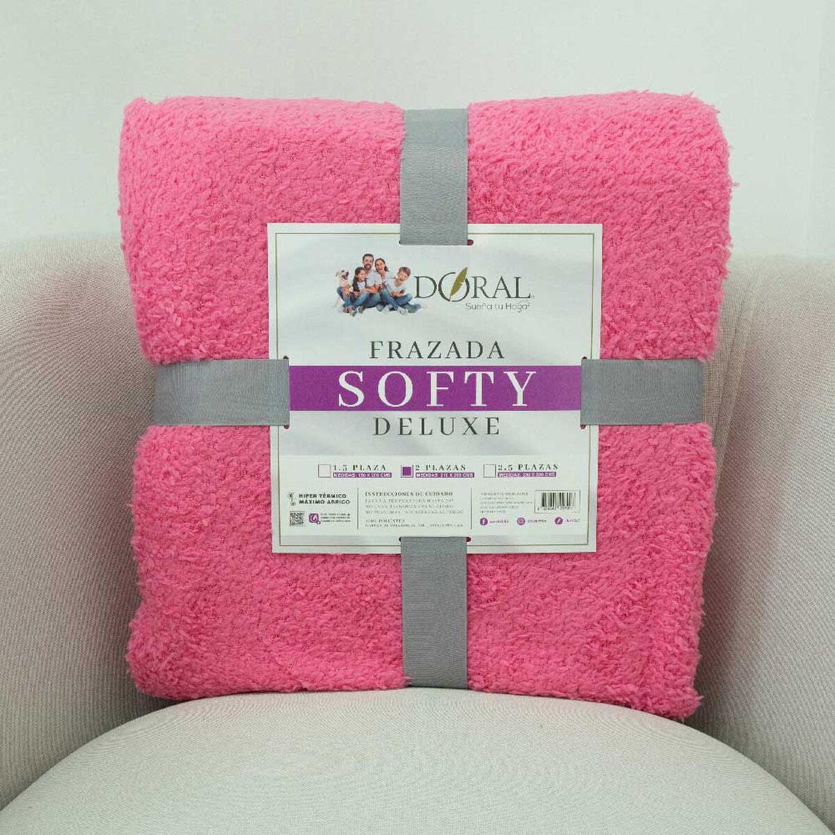 Frazada Doral 2 Plazas Softy Lisa D4