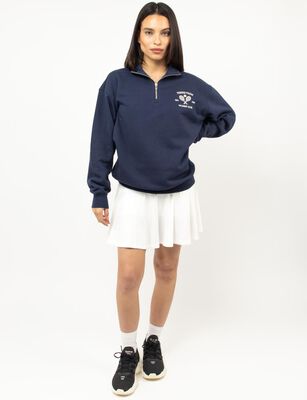 Imagen 2 del producto Polerón Deportivo Mujer Lotto Azul, Blanco