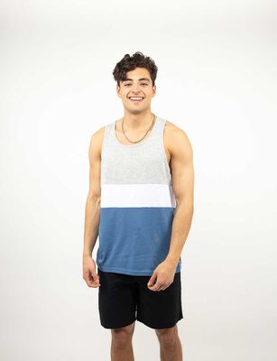 Imagen 1 del producto Polera Musculosa Hombre Cutback Azul, Negro, Olivo