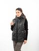 Parka Puffa Ecocuero Sin Mangas Mujer Icono