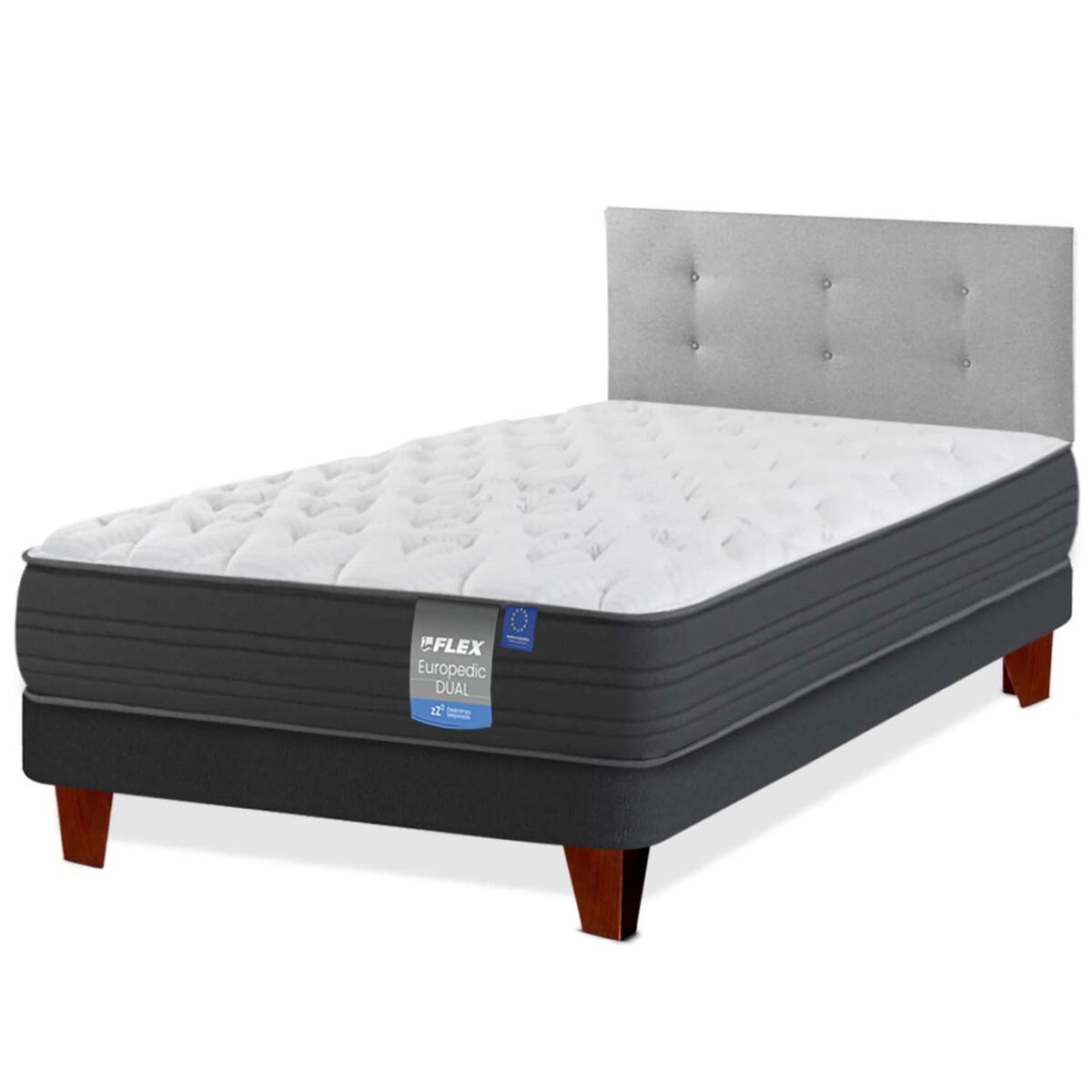 Cama Europea Flex 1,5 Plazas Europedic Dual