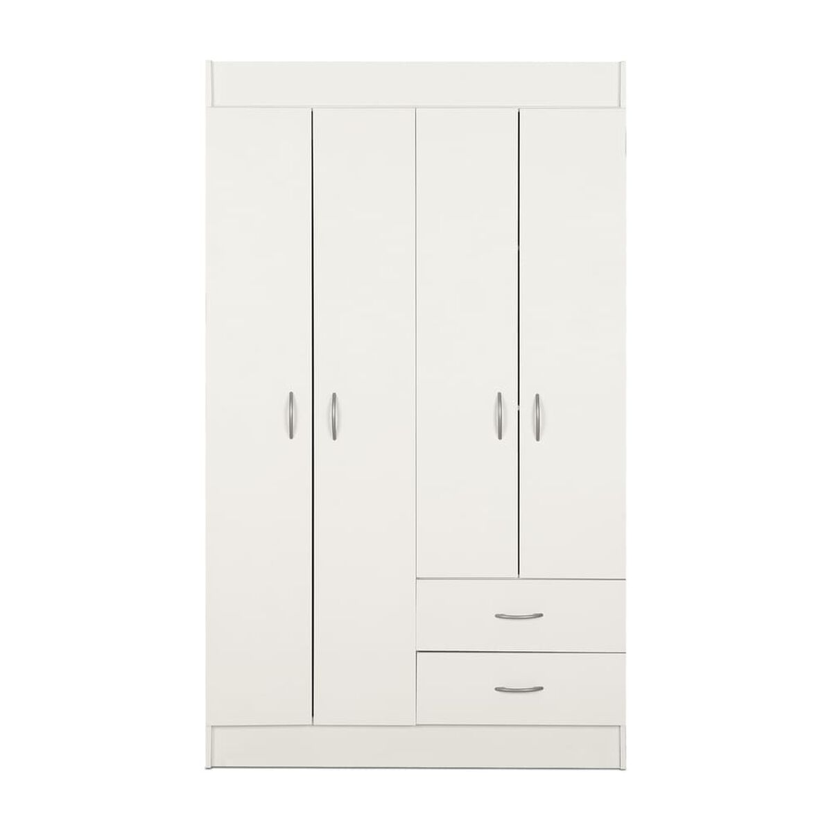 Closet Stanford 4 Puertas 2 Cajones Blanco