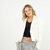 Chaqueta Mujer Icono Blanco