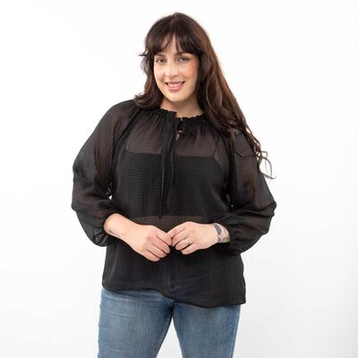 Blusa Manga Larga Mujer Extralindas