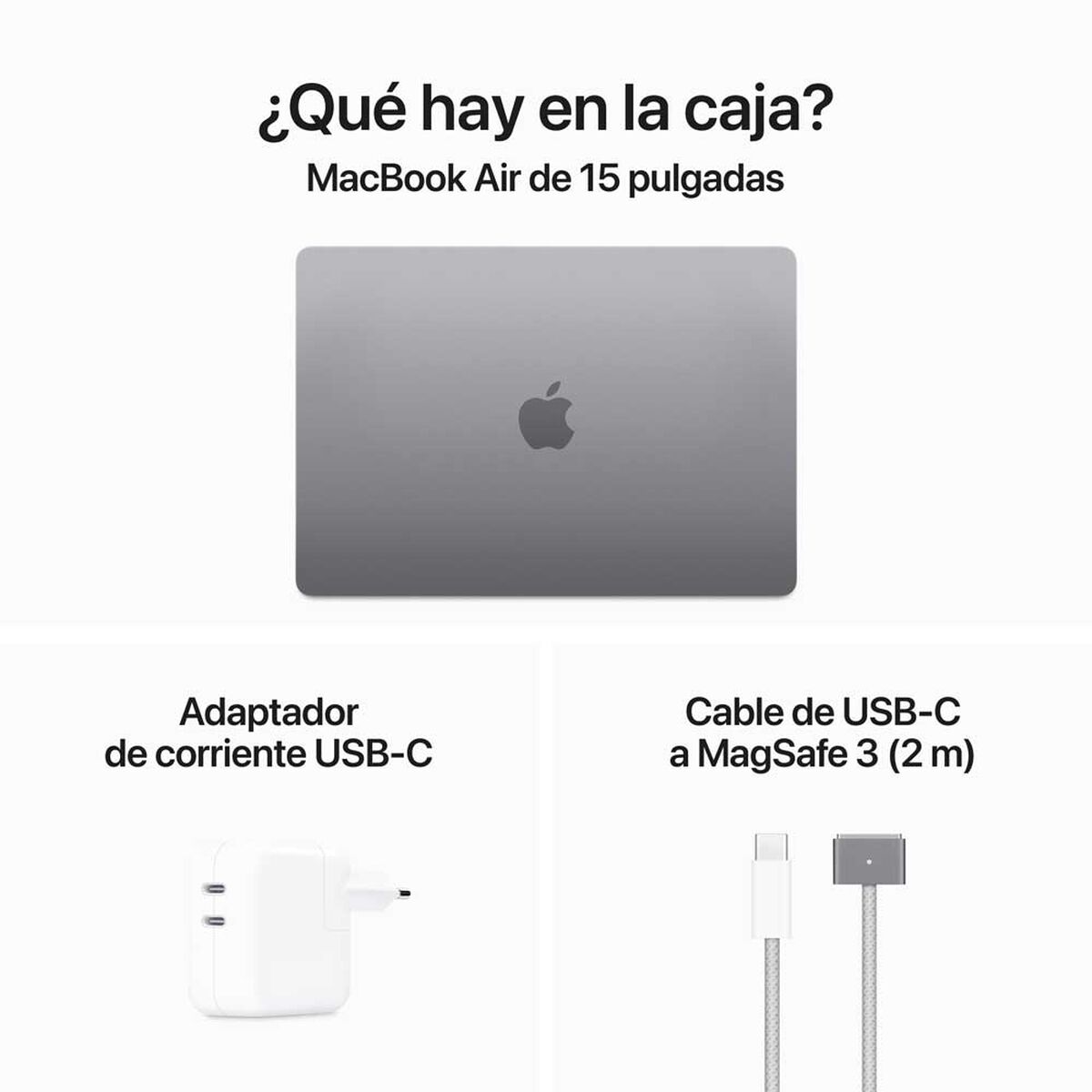 Macbook Air Apple MRYM3CI/A Chip M3 8GB 256GB SSD 15,3" Gris Espacial