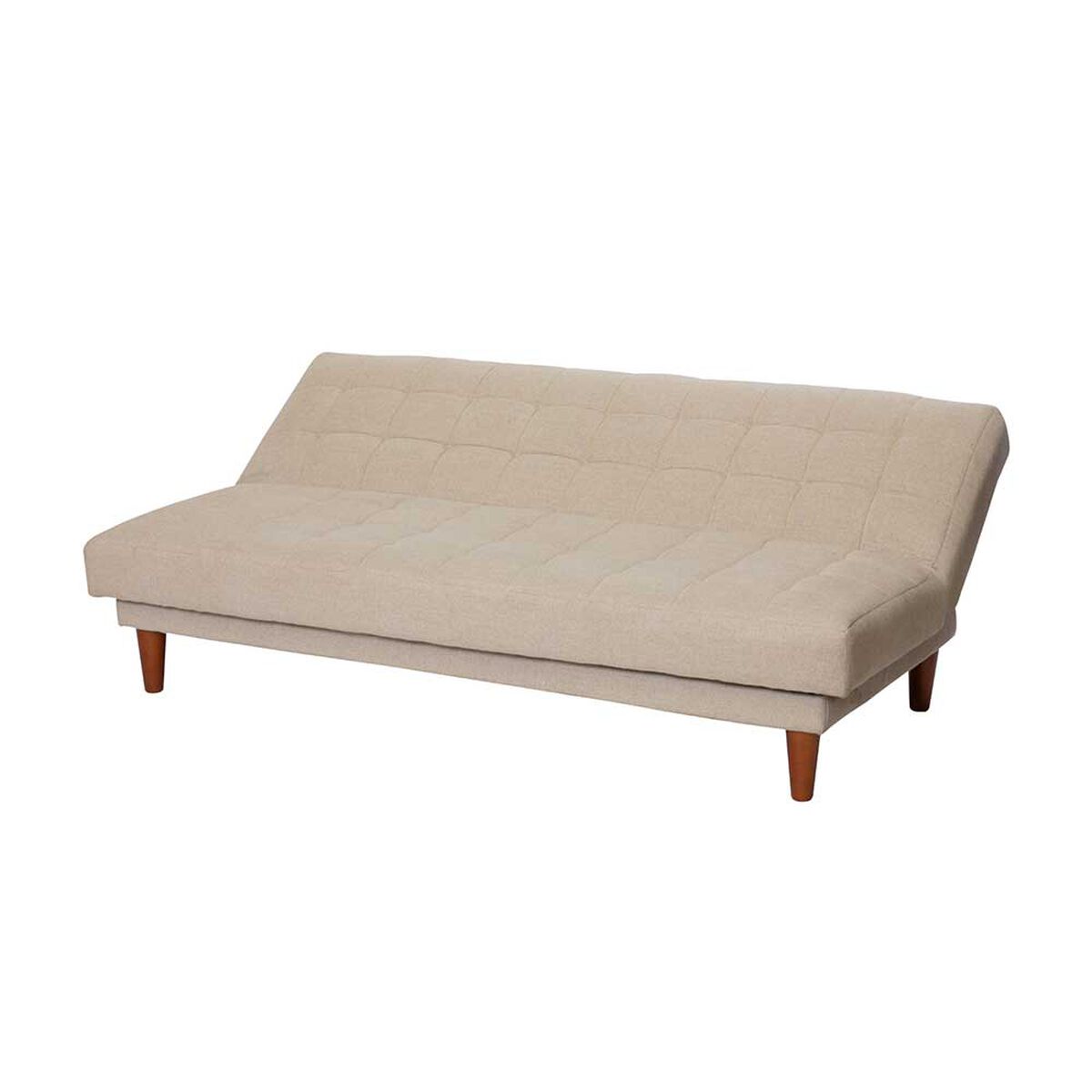 Futón Latam Home Turin Lino 3 Cuerpos Beige