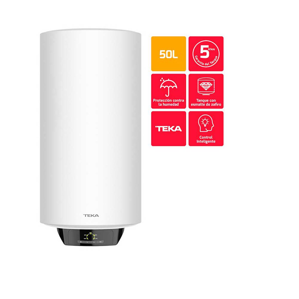Termo El&eacute;ctrico Mural Teka EWH 50 VE-D 50 lts.