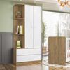 Clóset Home Mobili M8 M3 2 Puertas 2 Cajones Nogal