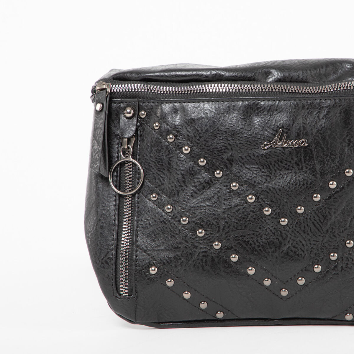 Bolso Eco Cuero Negro Alma