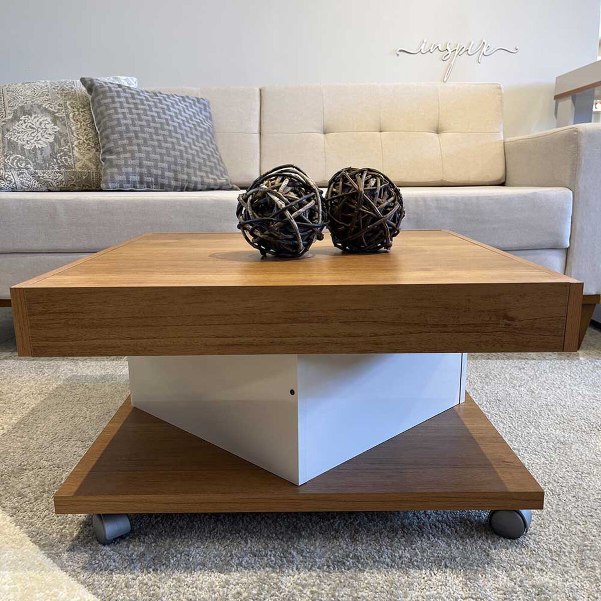 Mesa de Centro Exit Saara Cerezo Beige