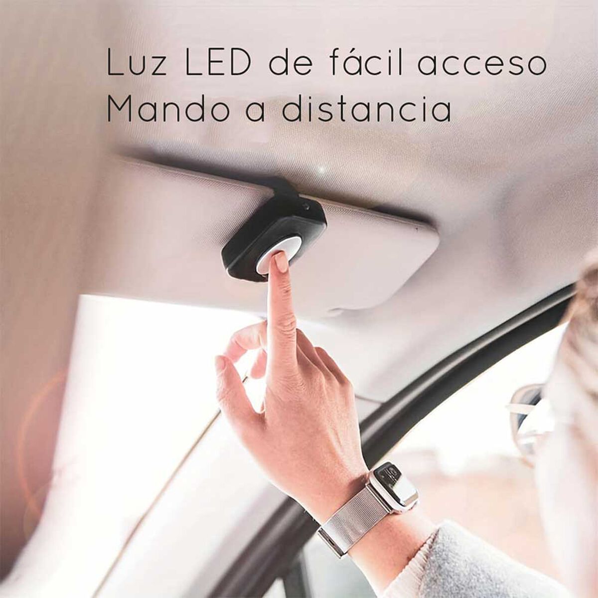 Espejo Auto LED Bebesit