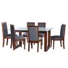 Juego de Comedor Latam Home Pamplona Granada 6 Sillas PU Negro