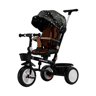 Triciclo LuBabycas 360° Multiposiciones con Mesita Negro