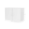 Mueble de Cocina Aereo Vekkahome New 2 Puertas Blanco