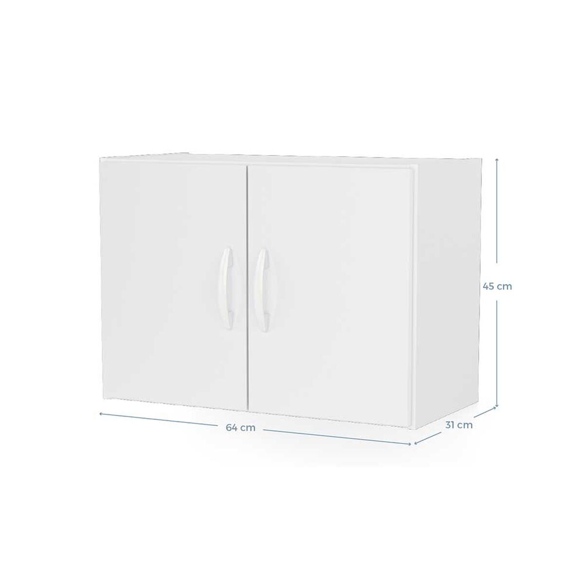 Mueble de Cocina Aereo Vekkahome New 2 Puertas Blanco