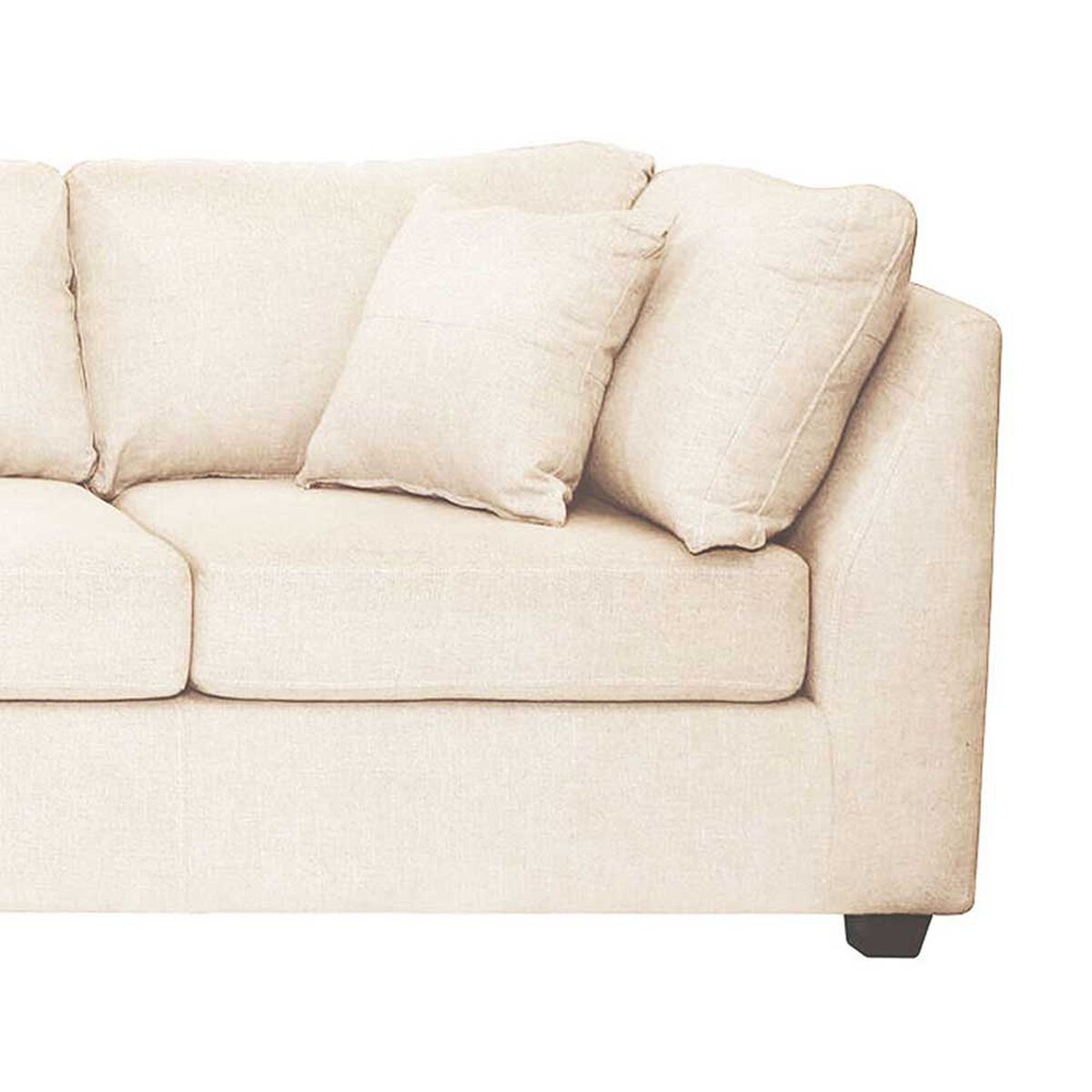 Sofá Seccional Izquierdo Latam Home Padua 3 Cuerpos Blanco