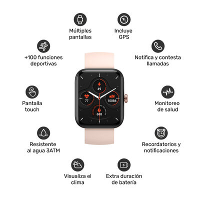 Imagen 2 del producto Smartwatch Lhotse GPS MoveOn 7 Pink 37/38mm