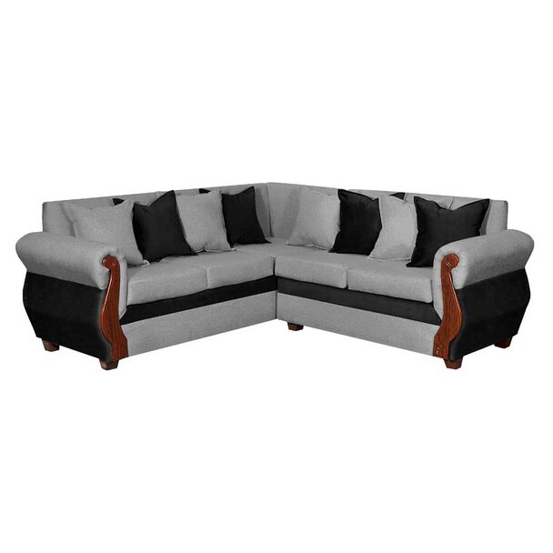 Sofá Seccional Diseño A&M Home Madison Derecho 5 Cuerpos Gris