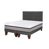 Cama Europea CIC Base Dividida King Balance + Respaldo Eufrates