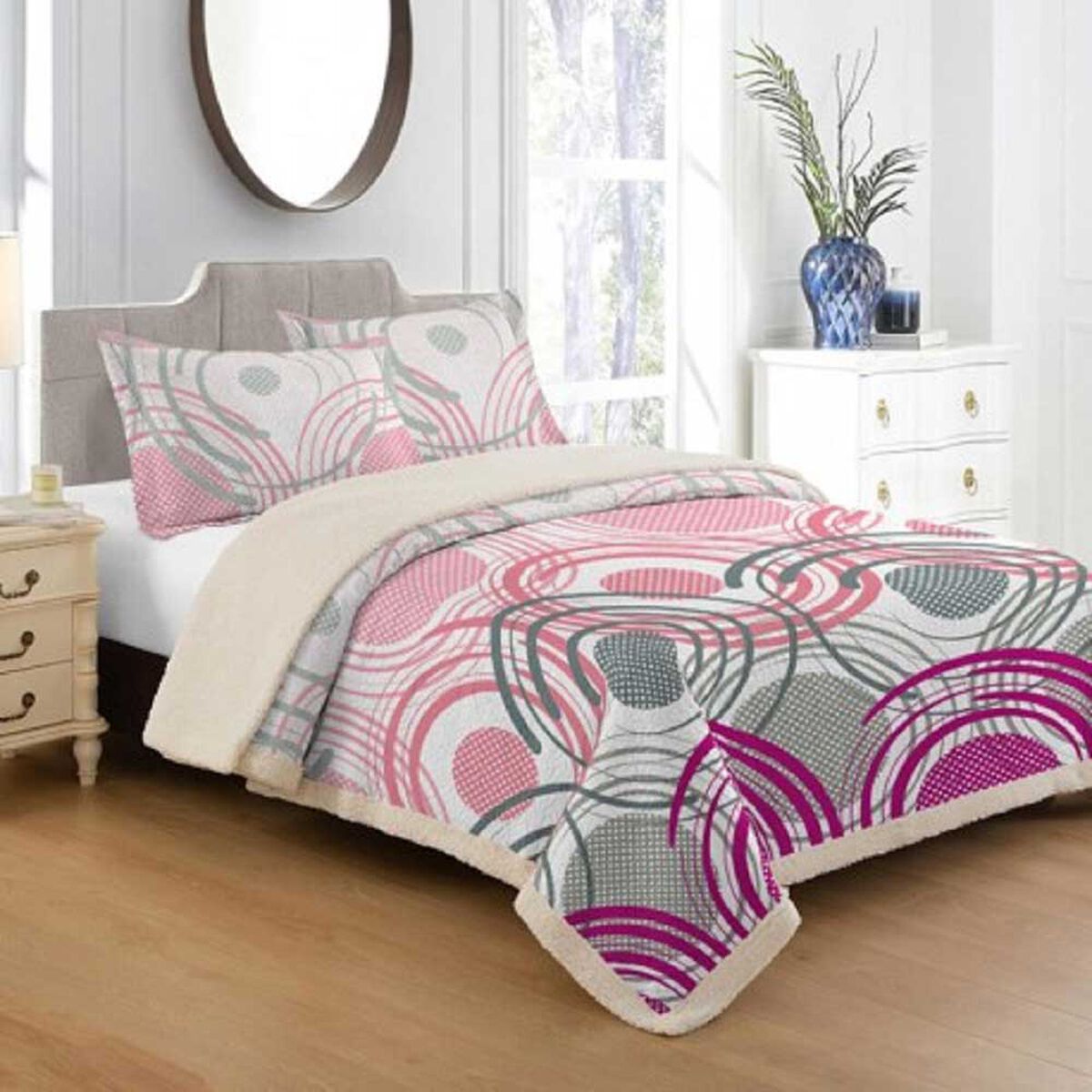 Quilt Estampado Illusions King Sherpa Rysy