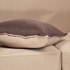 Juego de Living Almore Paris Sofá 3 Cuepos + Dos Pouf 1 Cuerpo Café Beige
