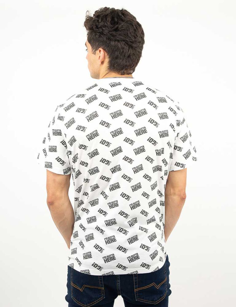 Polera Estampada Manga Corta Hombre Icono