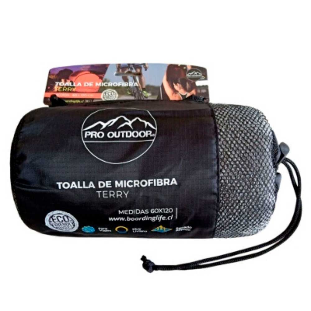 Toalla Microfibra Terry Gris Pro Outdoor
