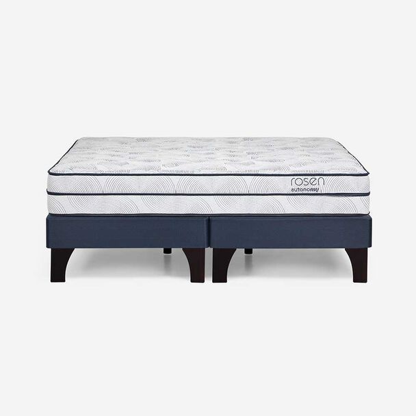 Cama Europea Rosen Base Dividida 2 Plazas Autonomy Sky