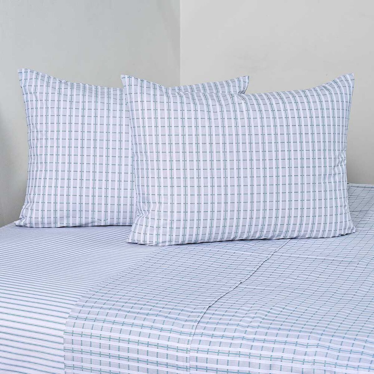 Juego de Sábanas American Family 2 Plazas 144 Hilos Oasis Negro