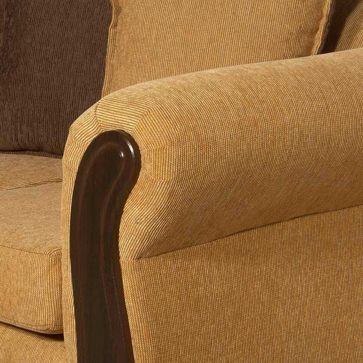 Sof&aacute; Black Factory Barcelona 3 Cuerpos Oro